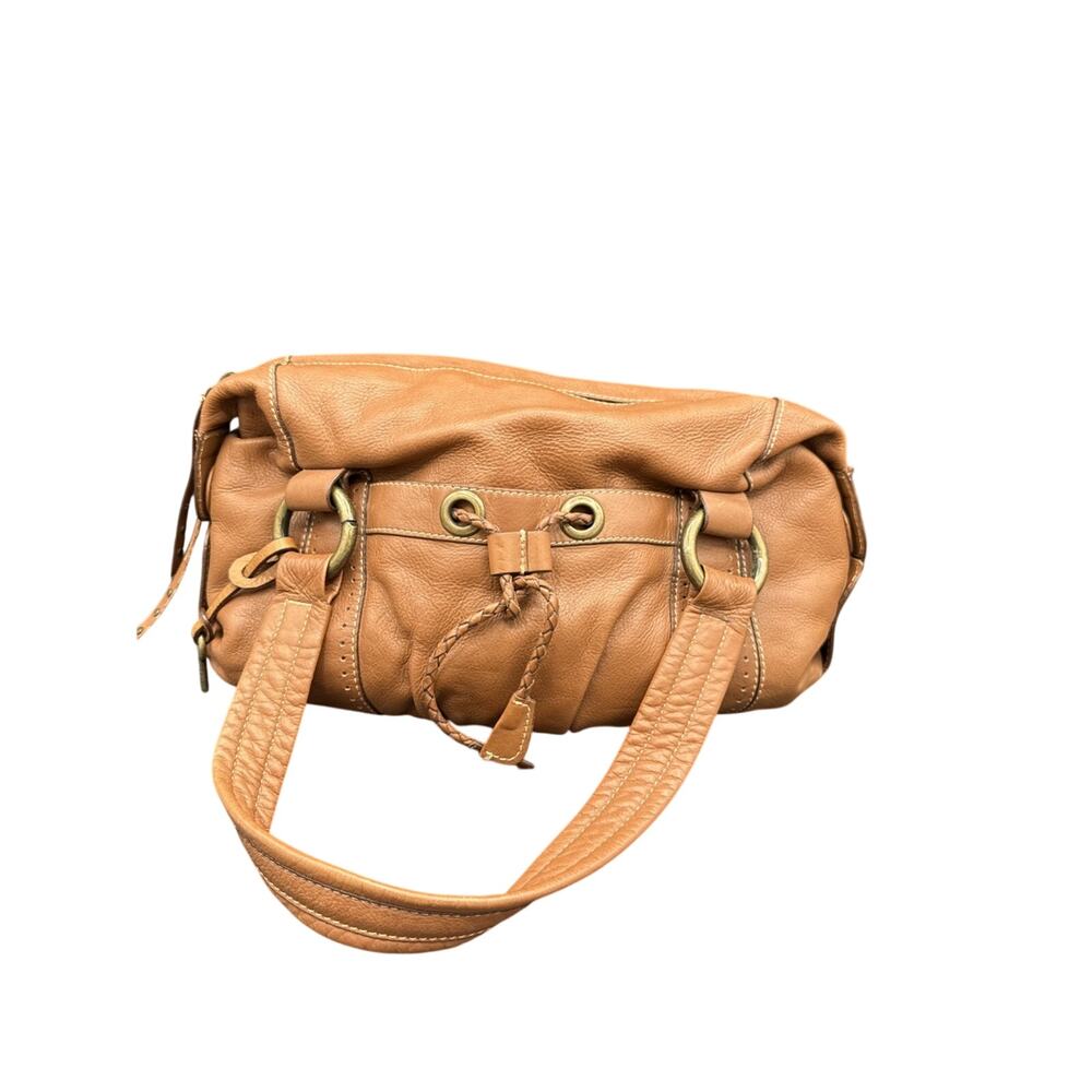 vintage Fossil brown leather handbag, model number 75082